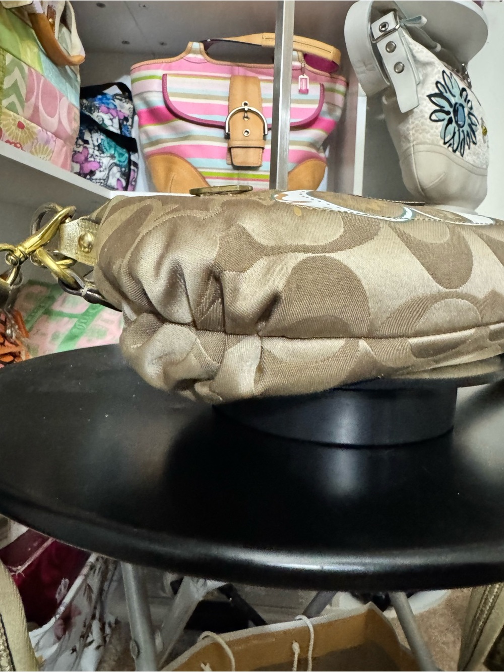 Coach Poppy ‘Pop C’ Shoulder Bag - Picture 8 of 11